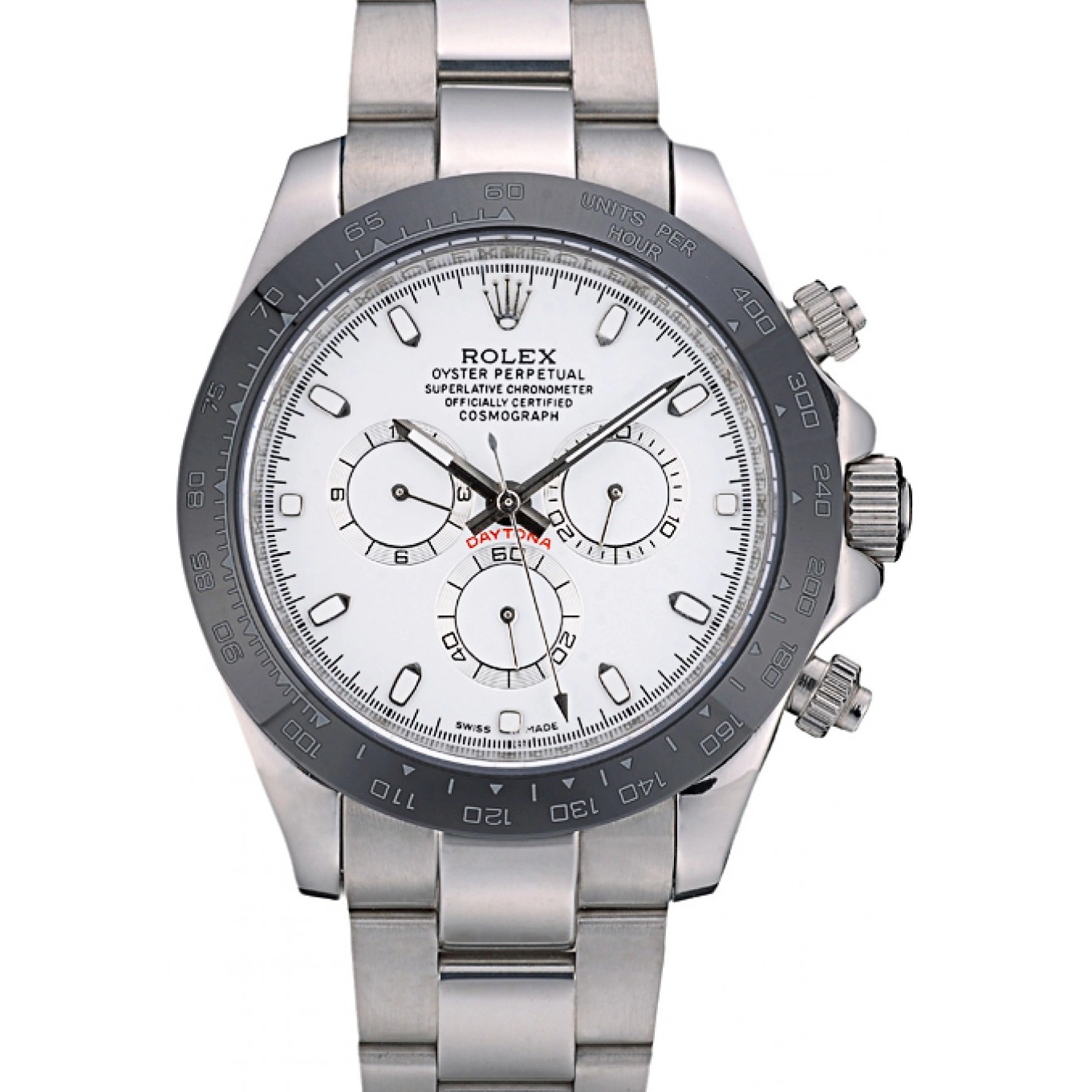 Good Copy Rolex Watches Strap Daytona Tachymeter 80249 Rolex Stainless Black Dial Ceramic White Steep 0625